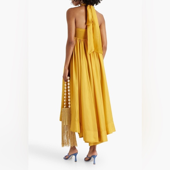 NWT | Zimmerman Dev Halter Silk Midi Dress Size US 4 - Picture 5 of 14